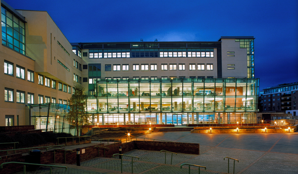 Aungier Street library at night