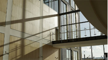 Image for Foyer window in the East Quad, TU Dublin, Grangegorman