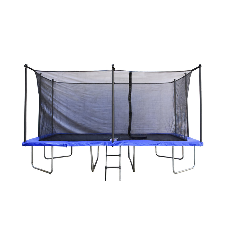 Teamson by Crowntec 15x9 FT UV-Resistant Trampoline with Ladder & Safety Net