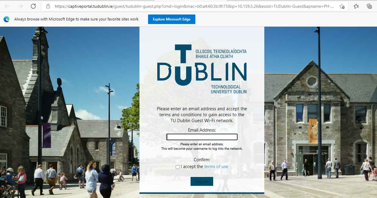 TU Dublin guest wifi