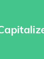 Capitalize