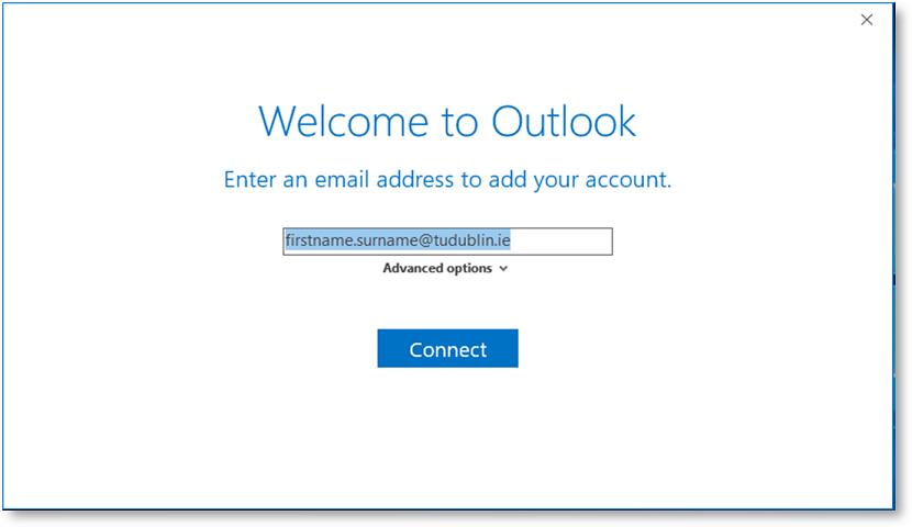 outlook welcom